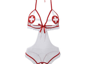 SUBBLIME - DISFRAZ DE ENFERMERA SEXY SIN ENTREPIERNA S/M - Imagen 4