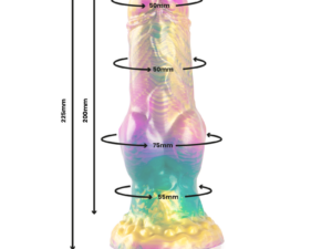 EPIC - IRIS DILDO CON TESTÍCULOS ARCOÍRIS DE PLACER - Imagen 3