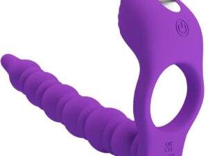 PRETTY LOVE - BLACKNEY ANILLO PENE CON PLUG VIBRADOR LILA - Imagen 1