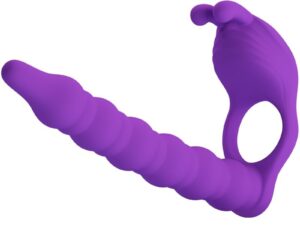 PRETTY LOVE - BLACKNEY ANILLO PENE CON PLUG VIBRADOR LILA - Imagen 2