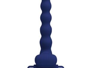 PRETTY LOVE - AJMAL ANILLO VIBRADOR CON PLUG AZUL - Imagen 4