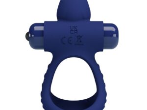 PRETTY LOVE - LUCHITO DOBLE ANILLO VIBRADOR RABBIT AZUL - Imagen 4