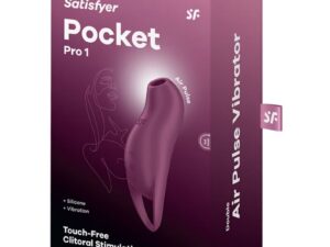 SATISFYER - POCKET PRO 1 ESTIMULADOR CLÍTORIS GRANATE - Imagen 5