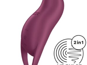 SATISFYER - POCKET PRO 1 ESTIMULADOR CLÍTORIS GRANATE - Imagen 1