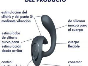 SATISFYER - G FOR GODDESS 1 VIBRADOR RABBIT GRIS OSCURO - Imagen 4