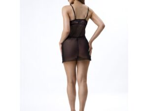 LIVCO CORSETTI FASHION - PILAR LC 20207 BABYDOLL + TANGA NEGRO S/M - Imagen 3