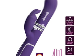 PRETTY LOVE - COALE VIBRADOR RABBIT 4 EN 1 MORADO - Imagen 1