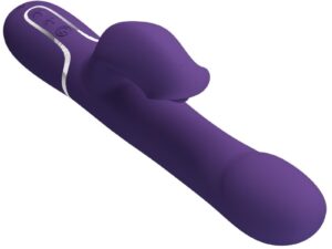 PRETTY LOVE - ZALIN VIBRADOR RABBIT PERLAS 4 EN 1 MORADO - Imagen 5