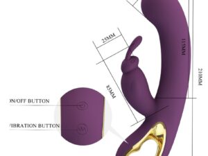 PRETTY LOVE - LIAM VIBRADOR RABBIT  ESTIMULADOR PUNTO G MORADO - Imagen 3