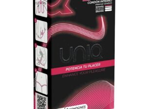 UNIQ -  LADY CONDOM PRESERVATIVOS FEMENINOS CON LIGUERO SIN LATEX 3 UNIDADES - Imagen 1