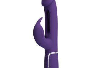 PRETTY LOVE - KAMPAS VIBRADOR RABBIT 3 EN 1 MULTIFUNCIÓN CON LENGUA VIOLETA - Imagen 2