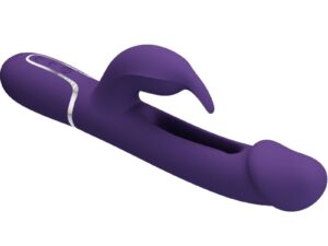 PRETTY LOVE - KAMPAS VIBRADOR RABBIT 3 EN 1 MULTIFUNCIÓN CON LENGUA VIOLETA - Imagen 5