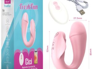 ARMONY - FRESHFUN CICI VIBRADOR STRAP-ON CONTROL REMOTO Y APP 10 VIBRACIONES ROSA - Imagen 5