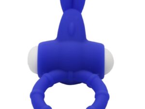 ARMONY - MS BUNNY ANILLO VIBRADOR SILICONA AZUL - Imagen 3