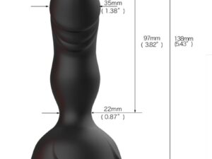 ARMONY - EXTREME A BLOOM ROSA VIBRADOR  PLUG ANAL CONTROL REMOTO NEGRO - Imagen 3