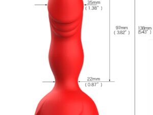 ARMONY - EXTREME A BLOOM ROSA VIBRADOR  PLUG ANAL CONTROL REMOTO ROJO - Imagen 4