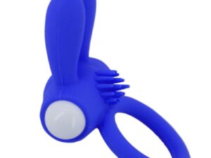ARMONY - MR BUNNY ANILLO VIBRADOR SILICONA AZUL - Imagen 3