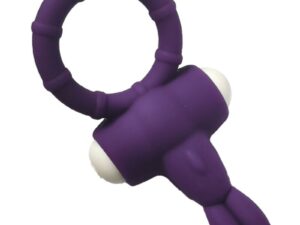 ARMONY - MS BUNNY ANILLO VIBRADOR SILICONA MORADO - Imagen 4