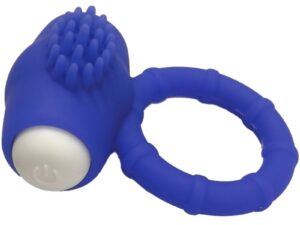 ARMONY - POWER O ANILLO VIBRADOR SILICONA AZUL - Imagen 4