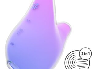 SATISFYER - MERMAID VIBES ESTIMULADOR  VIBRADOR VIOLETA Y ROSA - Imagen 1