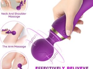 ARMONY - FREEZA MASAJEADOR  VIBRADOR CABEZA FLEXIBLE NEGRO - Imagen 3