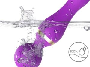 ARMONY - FREEZA MASAJEADOR  VIBRADOR CABEZA FLEXIBLE VIOLETA - Imagen 4