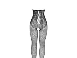 SUBBLIME - 951849 BODYSTOCKING DE REJILLA COPA ABIERTA Y CUELLO HALTER NEGRO TALLA ÚNICA - Imagen 5