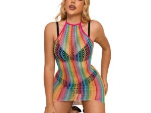 SUBBLIME - 952341 VESTIDO DE REJILLA ARCOIRIS TALLA ÚNICA - Imagen 3