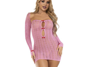SUBBLIME - 952471 VESTIDO DE REJILLA ROSA TALLA ÚNICA - Imagen 4