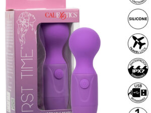 CALEXOTICS - FIRST TIME MASAJEADOR RECARGABLE 10 VIBRACIONES VIOLETA - Imagen 1