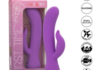 CALEXOTICS - FIRST TIME VIBRADOR COMPLACIENTE RECARGABLE MORADO - Imagen 1