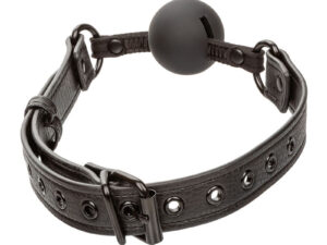 CALEXOTICS - NOCTURNAL MORDAZA DE BOLA SILICONA NEGRO - Imagen 3