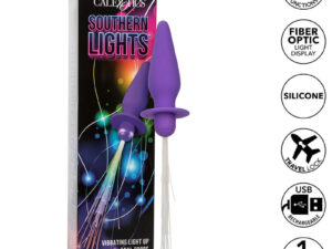 CALEXOTICS - SOUTHERN LIGHTS LIGHT UP PLUG ANAL CON LUCES 10 VIBRACIONES SILICONA VIOLETA - Imagen 1