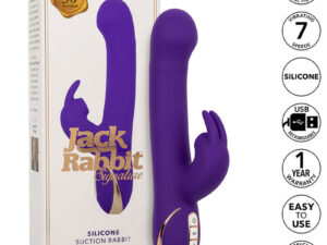 CALEXOTICS - JACK VIBRADOR RABBIT Y ESTIMULADOR 7 NIVELES DE VIBRACIÓN Y SUCCIÓN AZUL - Imagen 1