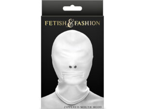 NS NOVELTIES - FETISH  FASHION PASAMONTAÑAS COMPLETO CON CREMALLERA NYLON BLANCO - Imagen 2