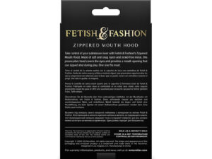 NS NOVELTIES - FETISH  FASHION PASAMONTAÑAS COMPLETO CON CREMALLERA NYLON BLANCO - Imagen 3