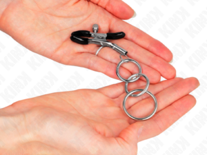 KINK - PINZAS PARA PEZONES CON 3 AROS 6 CM - Imagen 3