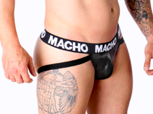 MACHO - MX25NC JOCK CUERO NEGRO L - Imagen 2