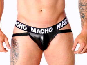 MACHO - MX25NC JOCK CUERO NEGRO L - Imagen 1