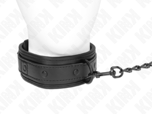 KINK - COLLAR CON CORREA 78 CM BONDAGE DE NEOPRENO MODELO 2 AJUSTABLE 37.5 X 49.5 CM - Imagen 2