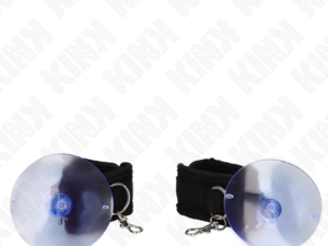 KINK - MUÑEQUERAS CON VENTOSA NEGRO AJUSTABLE 29-40 CM X 5 CM - Imagen 4