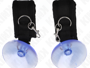 KINK - MUÑEQUERAS CON VENTOSA NEGRO AJUSTABLE 29-40 CM X 5 CM - Imagen 3