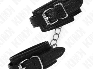 KINK - MUÑEQUERAS ESTILO SERPIENTE NEGRO AJUSTABLE 20-28 CM X 5.4 CM - Imagen 3