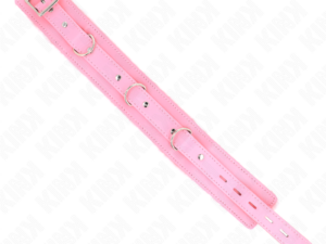 KINK - COLLAR CON CORREA 65 CM CON RESTRICCIONES ROSA AJUSTABLE 36-42 CM X 5.5 CM - Imagen 5