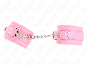 KINK - MUÑEQUERAS FORRADAS ROSA CON CORREA ROSA AJUSTABLE 20-29 CM X 5.5 CM - Imagen 1