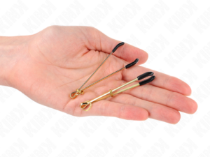 KINK - PINZAS PARA PEZONES FINA DORADO 7 CM - Imagen 4