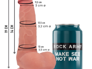 ROCKARMY - FOX DILDO REALISTA DDUAL DENSITY LIQUID SILICONE 19 CM -O- 3.2 CM - Imagen 3