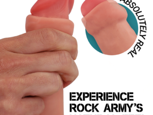 ROCKARMY - FOX DILDO REALISTA DDUAL DENSITY LIQUID SILICONE 19 CM -O- 3.2 CM - Imagen 2