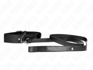 KINK - COLLAR CON CORREA 116 CM FINO NEGRO AJUSTABLE 32-50 CM X 8 CM - Imagen 1