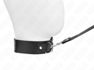 KINK - COLLAR CON CORREA 116 CM FINO NEGRO AJUSTABLE 32-50 CM X 8 CM - Imagen 5